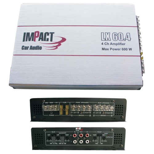 Prodotto: OT29363 - Amplificatore Impact LX 60.4 - IMPACT (Accessori  Auto-Elettronica e audio - Amplificatori);